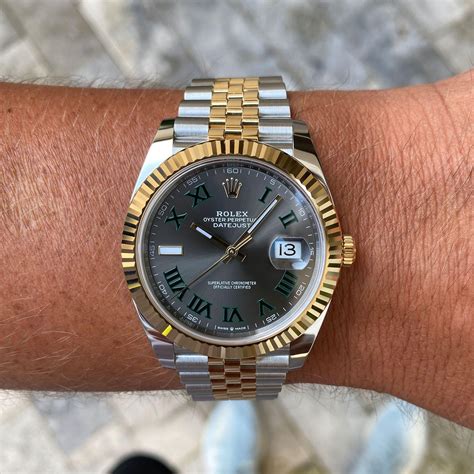 rolex wimbledon two tone jubilee